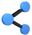 Data sharing app icon for fast wireless file transfer between phones